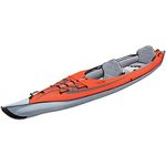 Advanced Elements - Lagoon1 Inflatable Kayak - Explore The Water with Lightweight and Compact Recreationnal Kayak - 9 ft - Orange/Grey