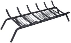 Panacea 15442 Six Bar Fire Grate with Ember Catcher, Black, 27-Inch