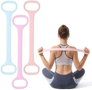 Figure 8 Resistance Bands Exercise Bands, 2026 New Silicone 8-Shaped Exercise Band, Portable Arm Shoulder Back Training Band for Home Gym, Elastic Workout Band for Women Fitness (3 Colors)