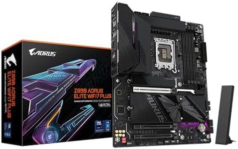 GIGABYTE Z890 AORUS Elite WIFI7 Plus Intel LGA 1851 ATX Motherboard, Support Core Ultra (Series 2), DDR5, 16+1+2 Power Phase, 4X M.2, PCIe 5.0, USB4, WiFi 7, 5GbE, EZ-Latch, D5 Bionic Corsa