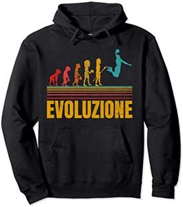 Pallacanestro Basket Uomo Evoluzione Divertente Regalo Felpa con Cappuccio