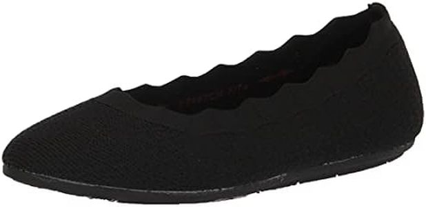 Skechers Modern Comfort Women's Cleo 2.0-Love Spell Loafer Flat, Black, 8