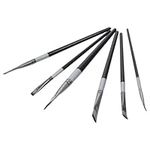 Uniquer 6 Pcs Angular Paint Brushes Set, Angled Paint Brushes for Acrylics, Watercolors, Oil for Art Beginners and Artist Professionals