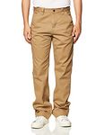 Carhartt Men's Relaxed Fit Washed Twill Dungaree Pant, Dark Khaki, 34W x 32L