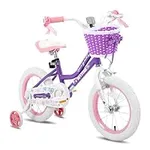 JOYSTAR 14 Inch Girls Bikes Toddler Bike for 3 4 5 Years Old Girl 14" Kids Bikes for Ages 3-5 yr with Training Wheels and Basket Children's Bicycles in Purple