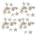 200Pcs Star Rivets, Star Studs Metal Claw Beads Five Pointed Star Claw Nails Nailhead Punk Rivets DIY Bags Hats Decoration 10MM(Silver)