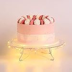 NWK 12inch Lighted Clear Cake Stand