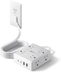 Flat Plug Surge Protector Power Str