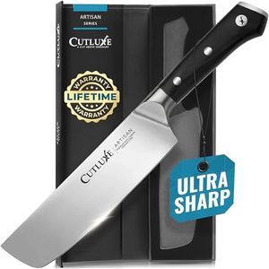 Cutluxe Nakiri Knife, 7" Vegetable Knife – Nakiri Chef Knife for Chopping, Dicing & Slicing – Razor Sharp, Full Tang, Ergonomic Handle Design – Artisan Series