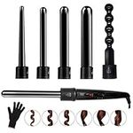 6 in 1 Curling Iron Wand Set with 6