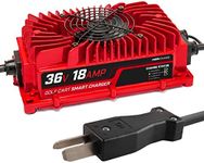 FORM 36 Volt Golf Cart Battery Charger for Club Car, EZGO & Yamaha Golf Carts with Crowfoot Plug - 36V 18AMP Lead Acid Battery Charger