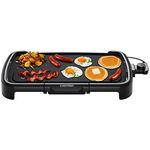 Chefman XL Electric Griddle with Removable Temperature Control, Immersible Flat Top Grill, Burger, Eggs, Pancake Griddle, Nonstick Extra Large Cooking Surface, Slide Out Drip Tray, 25 x 51 CM