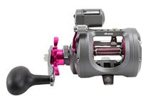 OKUMA Cold Water Line Counter Reel 203D Left Hand - Ladies Ed CW-203DLX-LE, Pink