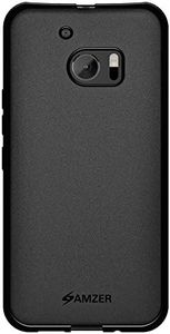 AMZER Pudding Soft Gel TPU Skin Fit Case Cover for HTC 10, HTC 10 Lifestyle, HTC One M10 - Retail Packaging - Black