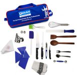 KMW Complete Chef Professional 30-Piece Tool Kit: Essential Culinary Instruments for Cooking Enthusiasts and Professionals