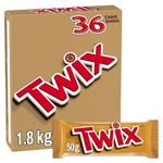 Twix Cookie Bar 50g, 36-Count