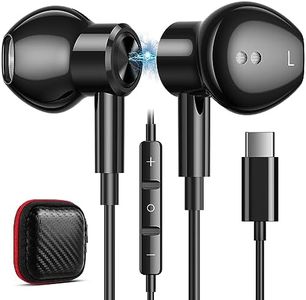 USB C Headphone Magnetic Type C Earbuds for Samsung A53 A54 Galaxy Z Flip 5 Fold S23 S22 S21 S20 Google Pixel 7 7a 6 6a Wired Earphone HiFi Stereo in-Ear Noise Canceling Corded Headset with Microphone