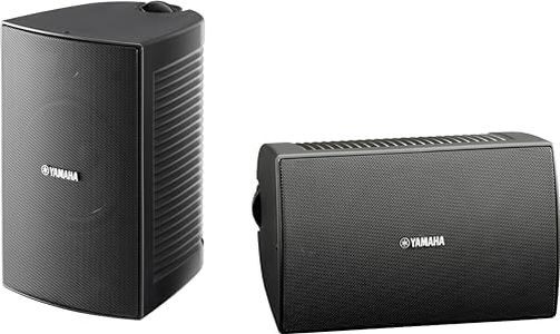 Yamaha NS-AW294 Pair of Outdoor Speakers with Weatherproof 16cm Woofer and 2-Way bass-Reflex, Black