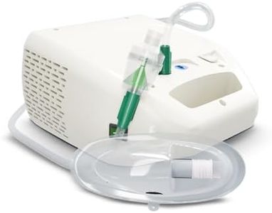 AGEasy (Max Group) Compact & Low Noise Compressor Nebulizer for Adults & Kids | Nebulizer Machine with 2 Masks, 1 Mouthpiece & 5 Filters (White)