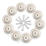 RilexAwhile Cabinet Knob, 10Pcs 33mm Dresser Cupboard Cabinet Drawer Knobs Wardrobe Door Pull Handle for Home Office