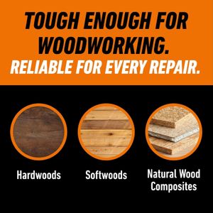 Gorilla Wood Glue 236ml – Strong Fast-Setting Adhesive