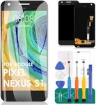 for Google Pixel Nexus S1 G-2PW4100 Screen Replacement,Pixel 1st LCD Display Touch Digitizer Glass Compatible with Nexus S1 5.0" Assembly Parts(not fit for Pixel 2 & Pixel XL & Pixel 2 XL) Black