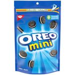 OREO, mini biscuits-sandwiches au chocolat, original, fabriqués dans une usine exempte d’arachides, collations pour l’école, 200 g