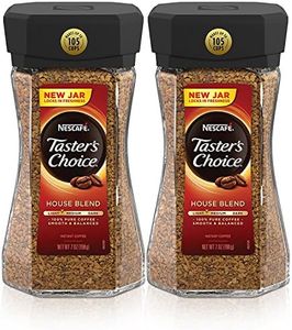 NESCAFÉ Taster's Choice Instant Coffee, Light Medium Roast, House Blend, 2 Jars (7 Oz Each)
