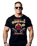 Nexgen Clothing Amazing Spider-Gym Funny Gym T-Shirt for Men & Women - TV, Movie, Game & Anime Themed Workout Training Top - Perfect for Fitness and Pop Culture Fans Black