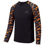 Bassdash Youth UPF50+ Camo Long Sleeve Fishing Shirt UV Protection Quick Dry Tee