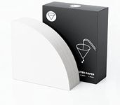 Proxima Direct V60 Filter Paper 02 Coffee Filter Paper for Coffee Dripper Compatible with Size 02, 1-4 Cups Natural White,100 Pack