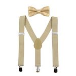 HANERDUN Kids Braces Bowtie Sets Adjustable Suspenders With Bow Ties Gift Idea For Boys And Girls