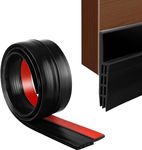 Betlex Self Adhesive Door Bottom Sealing Strip for Home Protector from Dust, Insects, Waterproof, Soundproof Door Seal, Door Air Blocker 1 Meter - Silicon (1 METER-PACK of 3, Black)