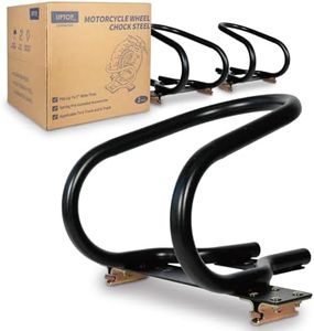 UPTOP Motorcycle Wheel Chock Steel for E-Track/X-Track System, Fits Up to 7” Wide Tires