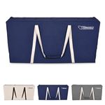 GoSports Canvas Cornhole Carrying Case - PRO Grade 4 ft x 2 ft Regulation Size - Choose Between Navy Blue, Gray and Natural Canvas Colors