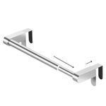 VEHHE Over Door Towel Rail, Kitchen Towel Holders Extendable(22.5cm-38.5cm), Stainless Steel Towel Rail with Adjustable Hook, Hand Towel Holders for Kitchen Cupboard Bathroom Cabinet(Silver)