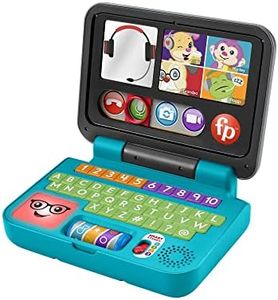 Fisher-Price - Ridi e Impara Il Mio Primo Laptop, Edizione Italiana, Giocattolo Elettronico con Contenuti Educativi Smart Stages, Giocattolo per Bambini 6+ Mesi, HHH03