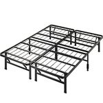 Zinus Queen Bed Frame - 14 inch SmartBase Metal Bed Frame with Steel Slat Support, Box Spring Replacement, Tool-Free Assembly - Heavy Duty Platform Bed Frame with Underbed Storage Space, Queen Size