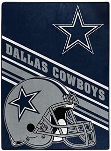 Northwest NFL Dallas Cowboys Unisex-Adult Raschel Throw Blanket, 60" x 80", Slant