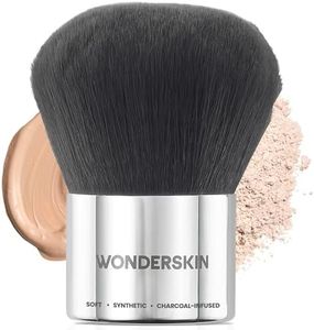 Wonderskin Kabuki Brush - Round Top Brush for Liquid & Powder Makeup