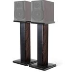 MAYQMAY 27.56 inch(70cm) Wood Speaker Stands, 1 Pair, Stands for Home-Cinema HiFi Bookshelf Box and Satellite Speakers Wood Grain Enhanced Audio Listening Experience for Home Theaters