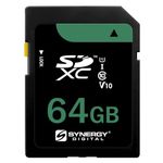 Synergy Digital 64GB, SDXC Camera Memory Card, Compatible with Kodak Pixpro FZ45 Digital Camera - Class 10, U1, UHS-I, 100MB/s, 300 Series