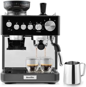 Breville Barista Sense Espresso Machine | Bean to Cup Coffee Maker with Integrated Coffee Grinder & Milk Frother | TempSense Steam Wand | 15 Bar Italian Pump | Black [VCF187]