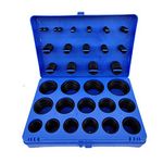 Raja Rubbers O Ring Kit Metric Size (386 pieces) Series Rubber Nitrile Metric O Rings Box NBR-70, 30 Sizes