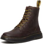 Dr. Martens Unisex Crewson 8 Eye Boot, Dark Brown, UK 9/US M10W11