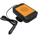 EATAKWARD Portable Car Heater, 12V 200W Fast Heating and Cooling Fan, 360° Rotary Windshield Car Heater and Defroster, Ideal for Car, RV, SUV
