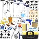 Super PDR Paintless Dent Rods Repair Tools, Stainless Steel Dent Removal Rods with Professional Dent Repair Kit, Paintless Repair of 99% of dents for Repairing Hail Damage, Body Dents、Creases