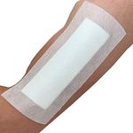 Pack of 25 Adhesive Wound Dressings - Suitable for cuts and grazes, Diabetic Leg ulcers, Venous Leg ulcers, Pressure Sores (100mmx200mm)