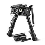 AOMEIKIE Rifle Bipod 6-9 Inch Extendable Tactical Bipod with 22 mm Quick Release Picatinny with Mount Adapter