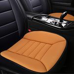 MYFAMIREA Car Seat Cushion Pad Comfort Seat Protector for Car Driver Seat Office Chair Home Use Memory Foam Seat Cushion with Non Slip Bottom (Orange)